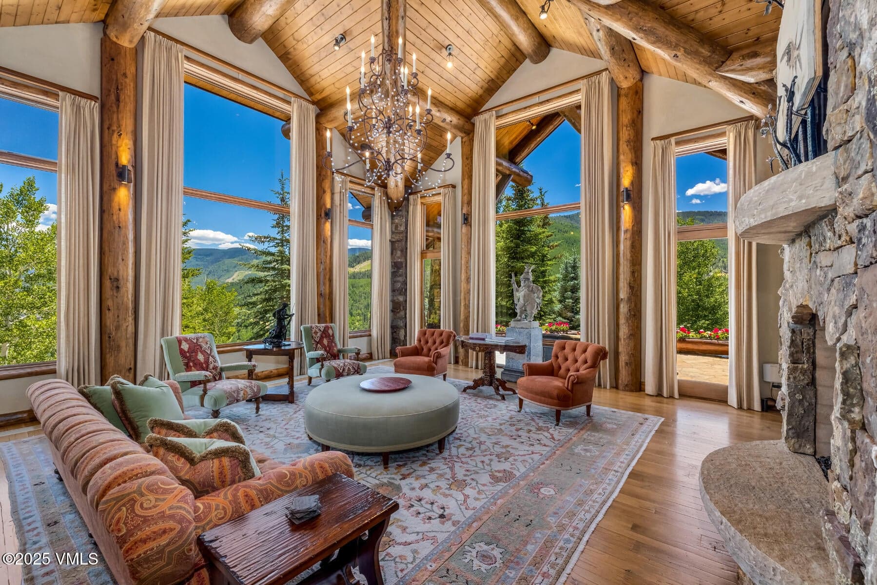 Living room with exceptional views