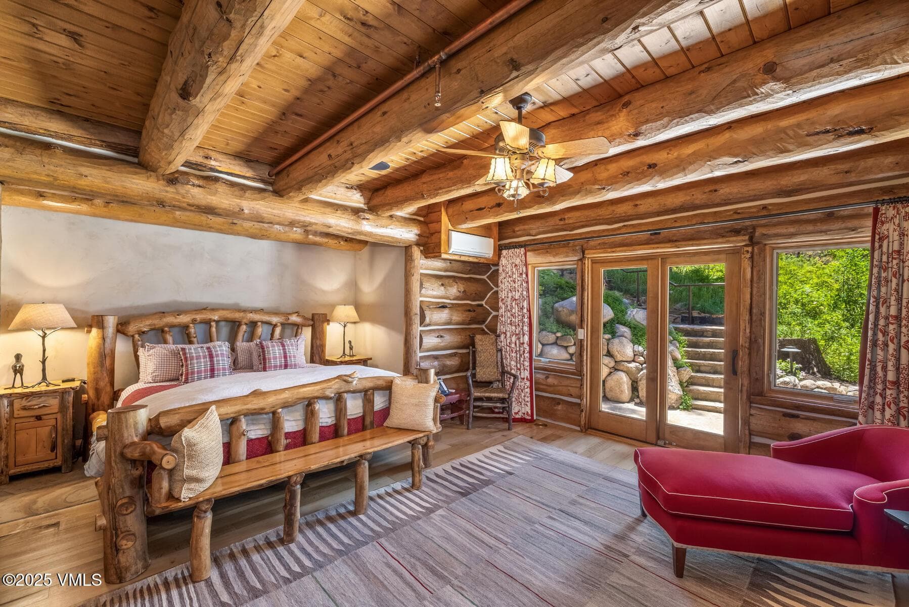 Bedroom on level two with access to outdoors