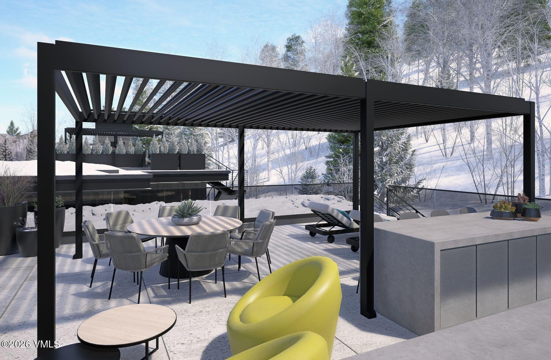 rendering rooftop deck