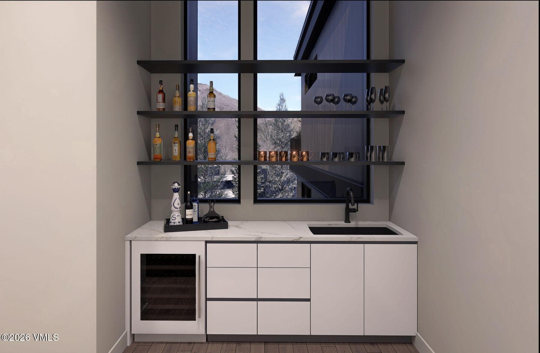 rendering great room bar