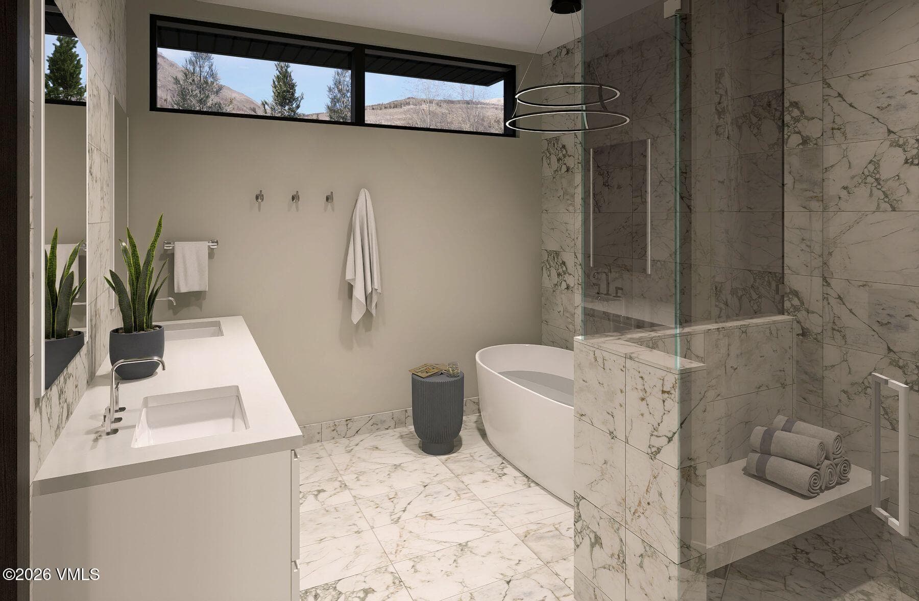 rendering master bath