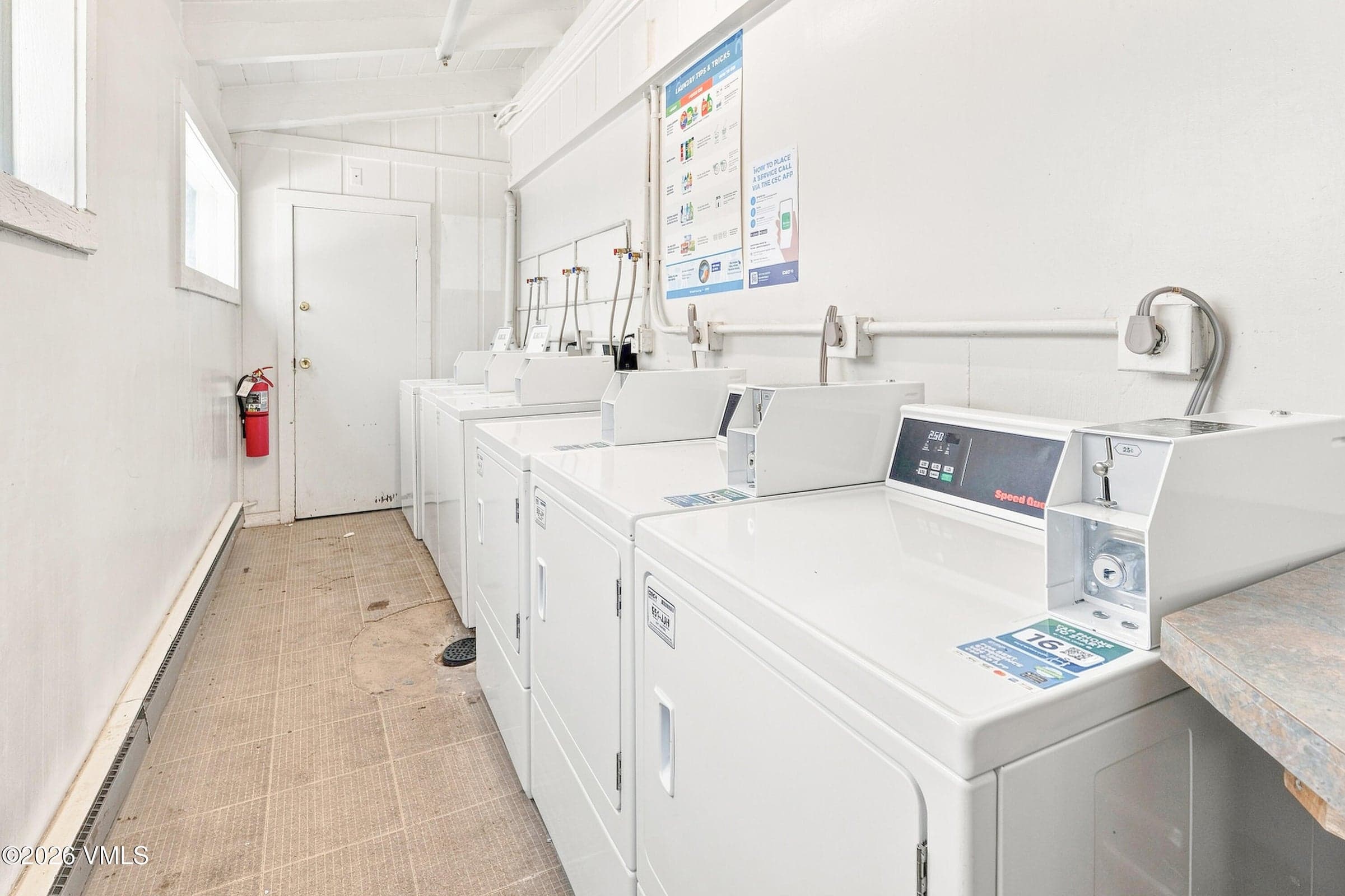 Building 7 shared laundry facility.