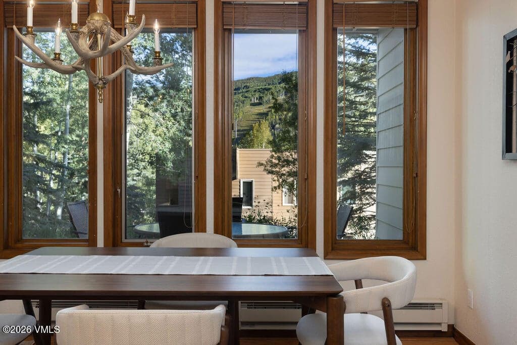 Wall of windows and direct patio access